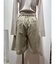 ワイドシルエットチノハーフパンツ