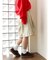 ワイドシルエットチノハーフパンツ