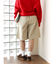 ワイドシルエットチノハーフパンツ