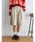 ワイドシルエットチノハーフパンツ