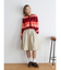 ワイドシルエットチノハーフパンツ