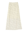 フラワープリントスカート