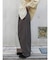起毛コクーンチノパンツ