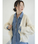 ウッドコンビフェイクレザーネックレス