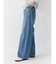 【WEB限定】ボタンデザインハイウエストストレートデニム