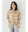 ブリーチチェックルーズシャツ