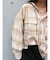 ブリーチチェックルーズシャツ
