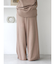 ミニループヤーンワイドニットパンツ