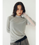 シアーベロアハイネックロングスリーブTee