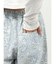 ペイズリーラフデニムパンツ