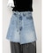 ポケットデザインデニムラップスカート