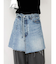 ポケットデザインデニムラップスカート