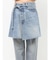 ポケットデザインデニムラップスカート