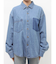 ポケットデザインデニムシャツ