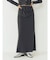 カシミヤ混アイラインスカート