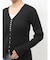 ボタンデザインニットカーディガン