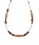 ウッドコンビビーズネックレス
