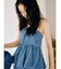 バルーンデザインネップデニムビスチェ