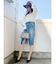 フロントスリットタイトデニムスカート