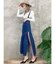 サイドスリットマーメイドデニム ジャンスカ