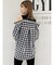 ギンガムチェックドッキングシャツ