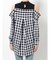 ギンガムチェックドッキングシャツ