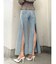 H/W BACK SLITワイドデニムパンツ