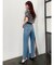 H/W BACK SLITワイドデニムパンツ