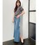 H/W BACK SLITワイドデニムパンツ