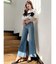 H/W BACK SLITワイドデニムパンツ