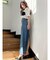 H/W BACK SLITワイドデニムパンツ