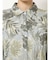 LEAF PATTERN ワッシャープリーツシャツ