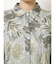 LEAF PATTERN ワッシャープリーツシャツ