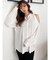 ショルダーOPEN DRAPE ブラウス