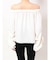 オフショル シャーリングボリュームスリーブブラウス