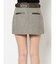 【セットアップ着用可】mix material スカートライクショートパンツ