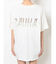 RAUHAAメッシュロゴ VネックTシャツ