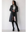 フェイクレザー ロングチェスターコート