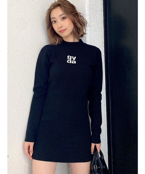 GYDA(ジェイダ)ロゴワンピース gyda LOGO タイトニットワンピース｜ジェイダの通販｜&mall
