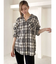 GYDA LOGO PATTERN BIG CHECK シャツ