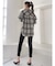 GYDA LOGO PATTERN BIG CHECK シャツ