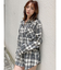 GYDA LOGO PATTERN BIG CHECK シャツ