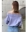 レースアップスリーブトップス