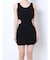 サイドOPENリブニットタイトミニワンピース