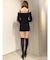 ショートカーディガンアンサンブルニットタイトワンピース
