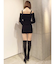 ショートカーディガンアンサンブルニットタイトワンピース