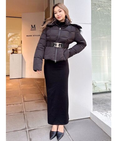 SymmetryGYDAベルト付きショートダウンコート｜ジェイダの通販｜&mall  