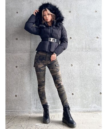 SymmetryGYDAベルト付きショートダウンコート｜ジェイダの通販｜&mall  