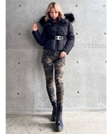 SymmetryGYDAベルト付きショートダウンコート｜ジェイダの通販｜&mall  