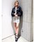 CHECK PATTERN ニットスカートライクショートパンツ